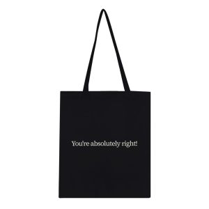 Sleek Black Art Tote Bag